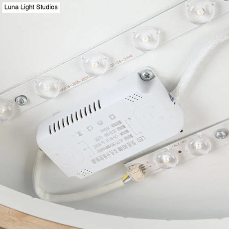 Nordic Style Acrylic Round Cake Light: Flush Mount Ceiling Light Perfect For Nursing Rooms