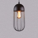 Nordic Style Geometric Metal Pendant Light For Restaurants Black / C