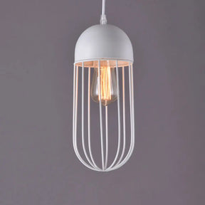 Nordic Style Geometric Metal Pendant Light For Restaurants White / C