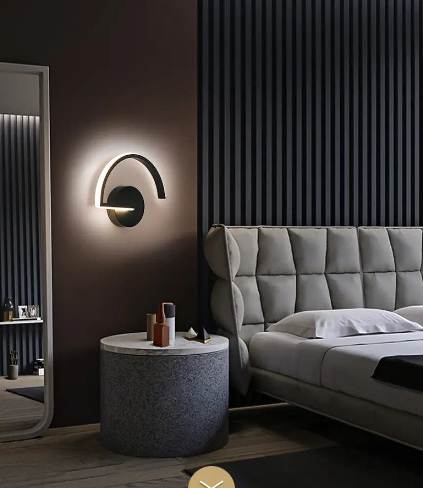 Nordic Style Led Metal Wall Sconce Lamp For Bedroom And Living Room