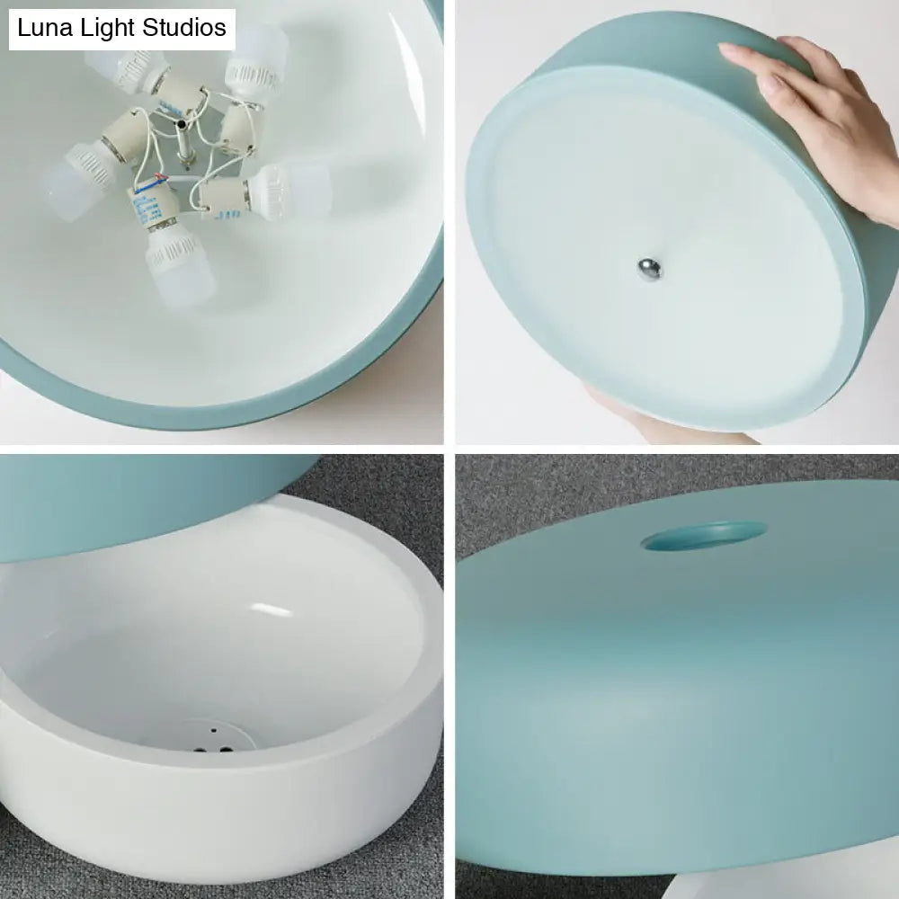 Nordic Style Metal Flush-Mount Ceiling Light