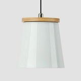 Nordic Style Metal Pendant Light For Balcony And Hallway With Tapered Shade White