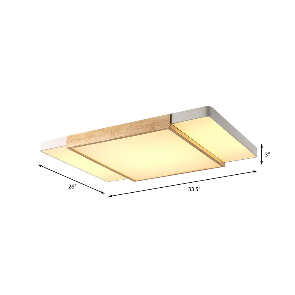 Nordic Style Wood And Metal Ceiling Lights
Alternatively:
Squared Lights In Metal
Modern With Design