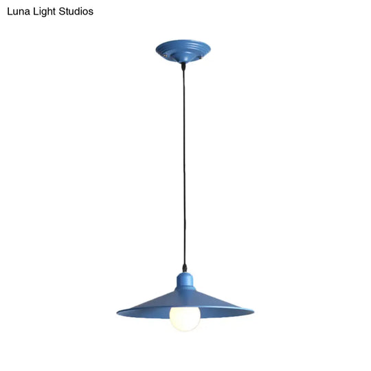 Nordic Stylish Metal Cone Pendant Lamp - Single Light For Industrial Ambiance In Your Space