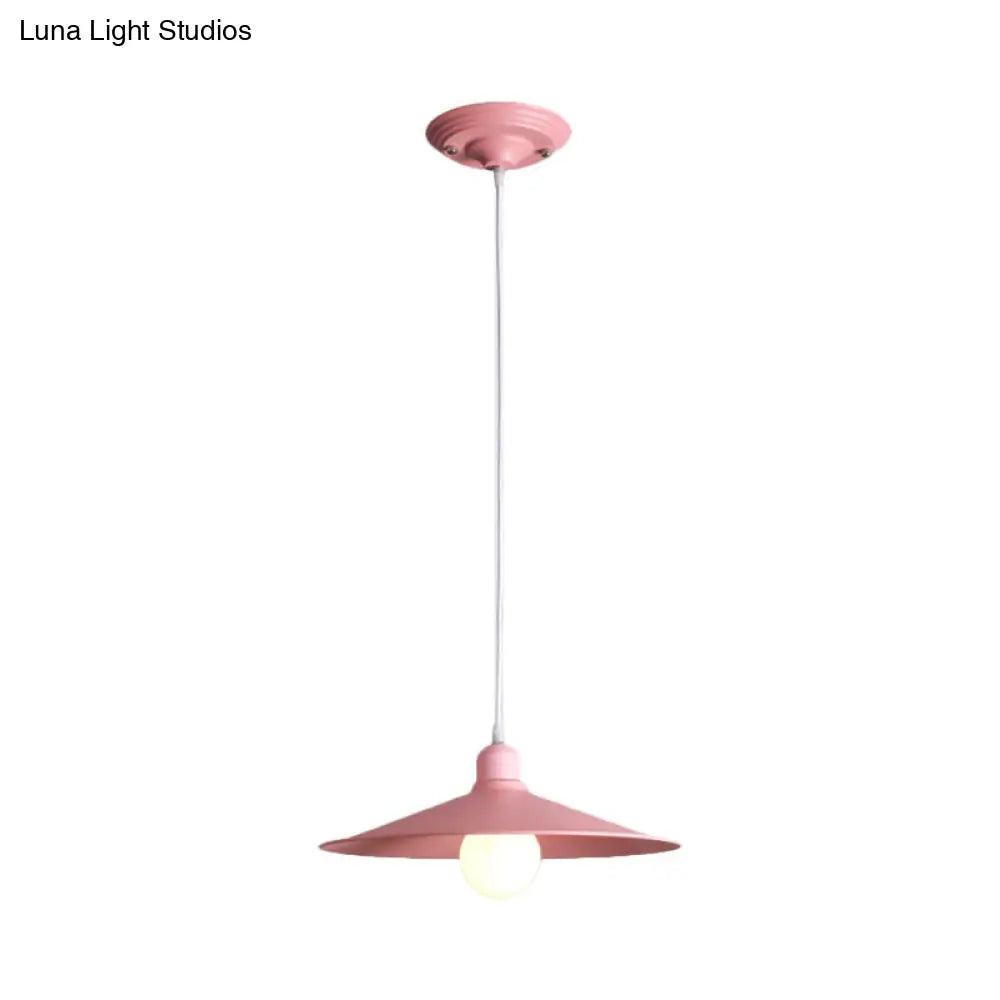 Nordic Stylish Metal Cone Pendant Lamp - Single Light For Industrial Ambiance In Your Space