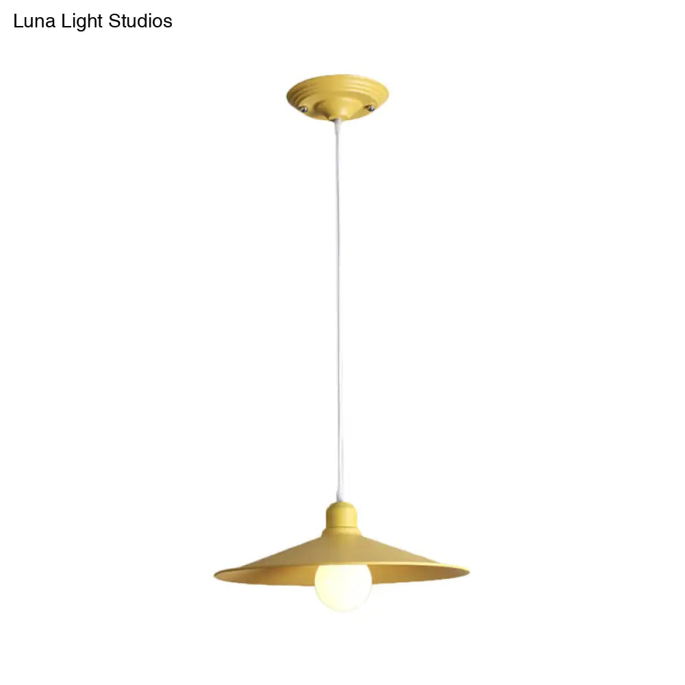 Nordic Stylish Metal Cone Pendant Lamp - Single Light For Industrial Ambiance In Your Space