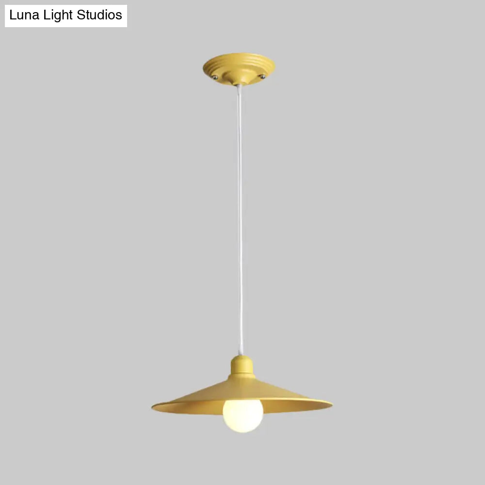 Nordic Stylish Metal Cone Pendant Lamp - Single Light For Industrial Ambiance In Your Space
