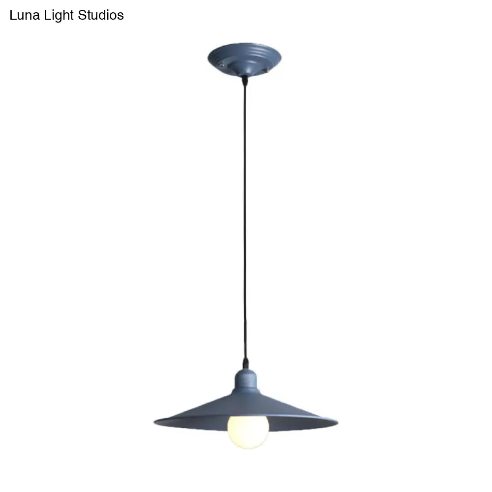 Nordic Stylish Metal Cone Pendant Lamp - Single Light For Industrial Ambiance In Your Space