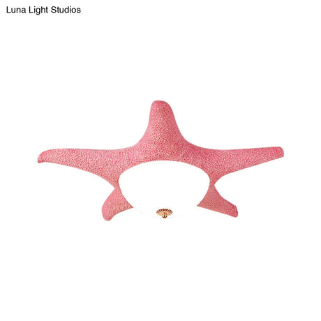 Nordic Stylish Starfish Kid’s Flush Mount Ceiling Light Fixture