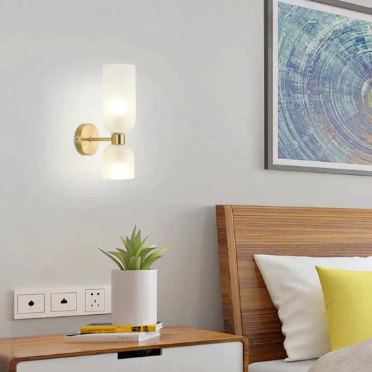 Nordic Wall Lamp All Copper Simple Personality Bedroom Bedside Light Extra Modern Tv Background