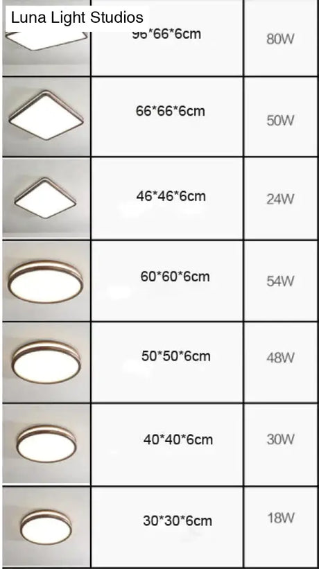 Nordic Walnut Color Indoor Ceiling Lamp Round 30Cm 18W / Led White Light