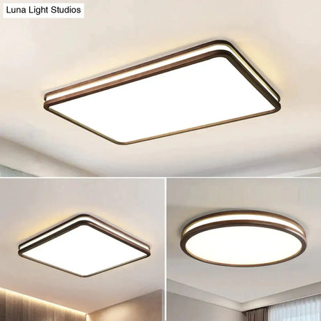 Nordic Walnut Color Indoor Ceiling Lamp Ceiling