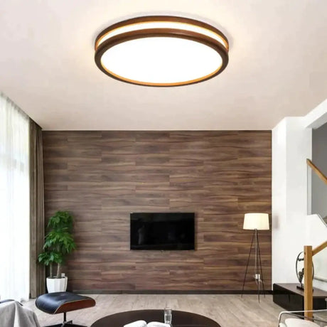 Nordic Walnut Color Indoor Ceiling Lamp Ceiling