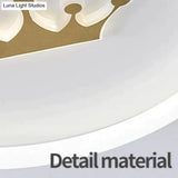 Nordic Warm Crown Master Bedroom Led Ceiling Lamp