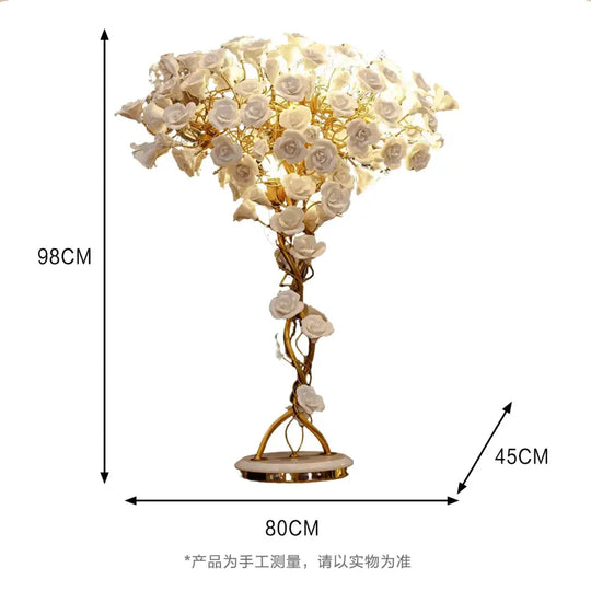 Novara Ginkgo Leaf Floor Lamp – Luxury Designer Standing Light L80 x H98 CM / cold white