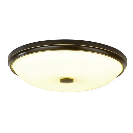 Opal Glass Led Flush Mount Ceiling Light - Traditional Bedroom Lighting