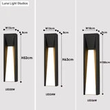 Outdoor Wall Lamp LED Black Lighting Exterior Light-1-Light Outdoor Lamp