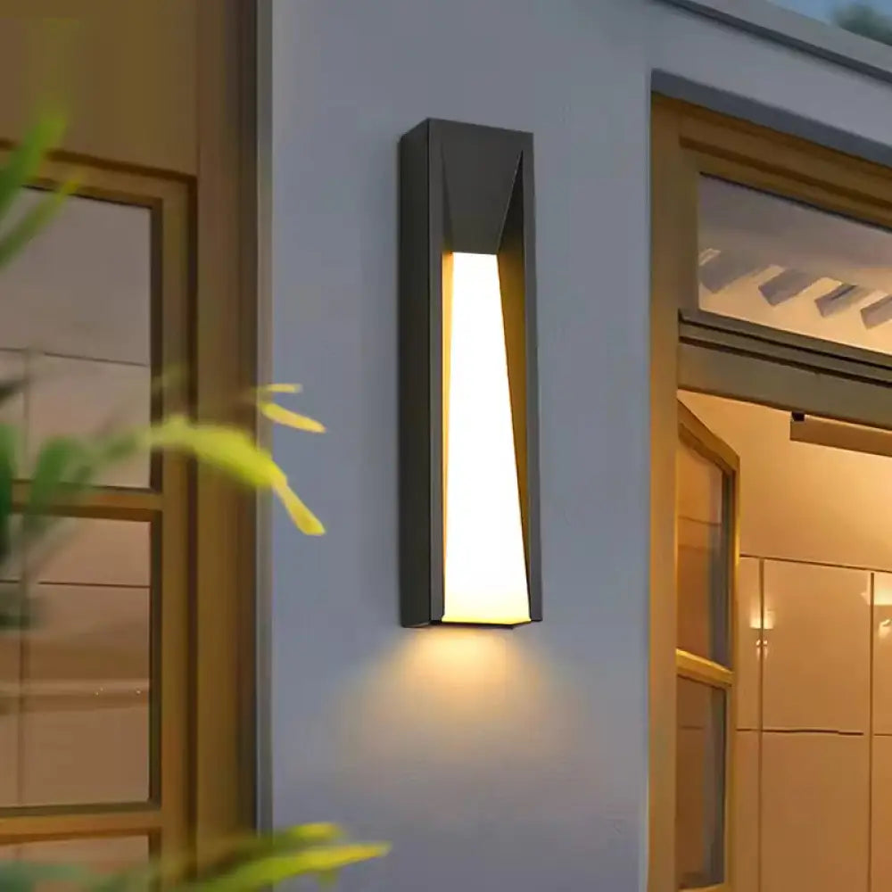 Outdoor Wall Lamp LED Black Lighting Exterior Light-1-Light Outdoor Lamp