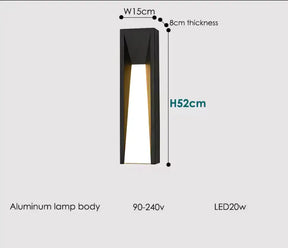 Outdoor Wall Lamp LED Black Lighting Exterior Light-1-Light Outdoor Lamp Black / Small / 3000K