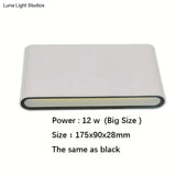 Outdoor Waterproof Ip65 Wall Lamp 6W/12W Led Light Modern Indoor/Outdoor Decor Up Down Dual-Head
