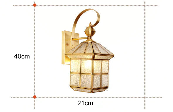 Outdoor Waterproof Wall Lamp Stair Corridor Balcony Courtyard Full Copper Lamps