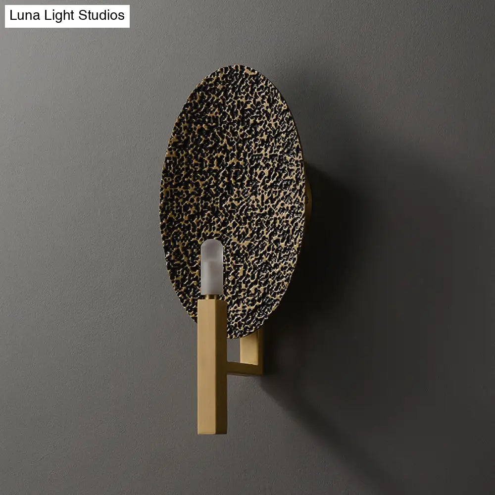 Post-modern Luxury Copper Wall Lamp Simple Creative Retro Personality Living Room Bedroom Study Aisle Wall Lamp Copper