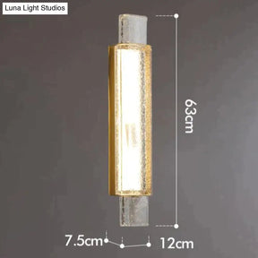 Post-modern Luxury Simple Creative Bedroom Copper Wall Lamp Wall lamp / 16w tricolor light Copper Wall Lamps