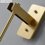 Postmodern Light Luxury Simple Bedroom Bedside Full Copper Wall Lamp Copper Wall Lamps