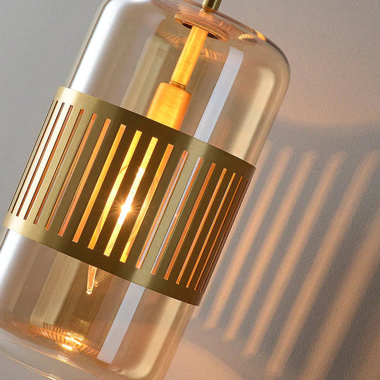 Postmoderne Licht Luxus Einfache Schlafzimmer Nachttisch Voll Kupfer Wand Lampe