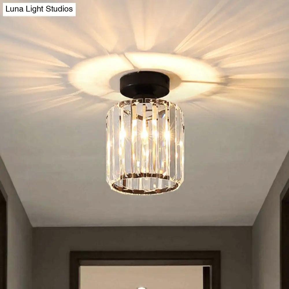 Prismatic Crystal Geometric Flush Mount Ceiling Light - Postmodern Style