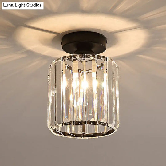Prismatic Crystal Geometric Flush Mount Ceiling Light - Postmodern Style