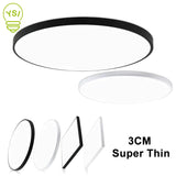 Led Ceiling Light Acryl Alloy Modern Lamp Living Room Lighting Round & Square 3Cm Super Thin For
