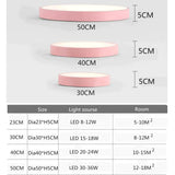 Ultrathin Led Modern Ceiling Light Circular Iron Acrylic Indoor Lamp Kitchen Bed Room Porch