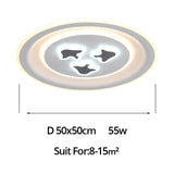 Modern Ceiling Lights Lamp White Cartoon Shape High Quality For Baby Room Bedroom Fixtures