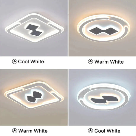 Modern Ceiling Lights Lamp White Cartoon Shape High Quality For Baby Room Bedroom Fixtures