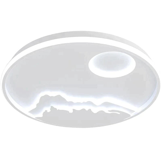 New Arrival Round Dimmable Modern Led Ceiling Lights For Living Room Bedroom Study White Color Rc