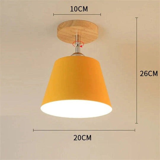 Nordic Macaron Ceiling Lamp Creative Porch Aisle Lights Bay Window Balcony Home Bedroom Cloakroom