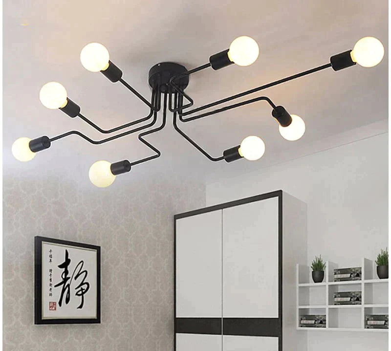 Vintage Ceiling Lights Iron Personality For Living & Bed Room