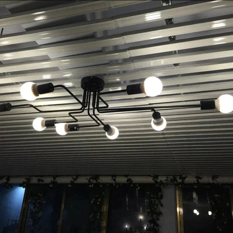 Black Vintage Ceiling Lights Kitchen Fixtures For Dining Room Restaurant Decor Indoor Home Lamp E27