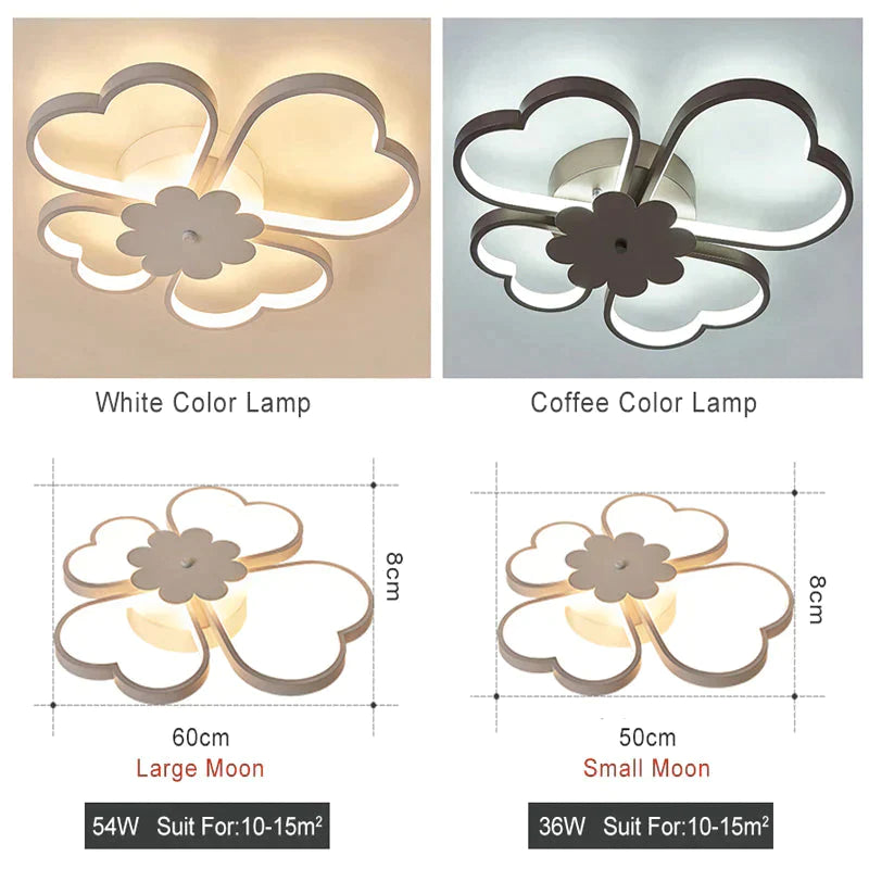 Flowers Lighting Fixtures for Kids Room 36W 54W Kids Room Lighting