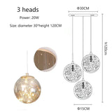 Raloo - Modern Led Glass Ball Chandelier