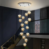 Raloo - Modern Led Glass Ball Chandelier Pendant Lighting