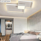 Remote Control Lamp Ceiling Led White Or Black Frame For Home Decorative Living Room 46W 56W