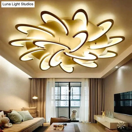 Remote Control Led Ceiling Lights With Ultra-Thin Acrylic Flush Mount Lamp