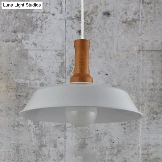 Retro Barn Hanging Light - Stylish 10’ Or 14’ Metal Ceiling Fixture For Kitchen In Black White