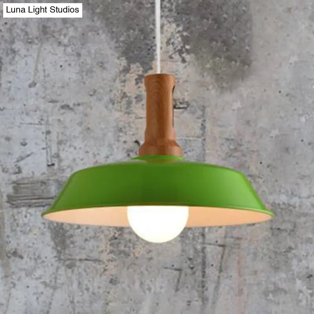 Retro Barn Hanging Light - Stylish 10’ Or 14’ Metal Ceiling Fixture For Kitchen In Black White