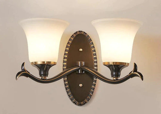 Retro Schlafzimmer Nachttischlampe Gäste Arbeitszimmer Kupfer Wandleuchte