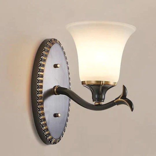 Retro Schlafzimmer Nachttischlampe Gäste Arbeitszimmer Kupfer Wandleuchte