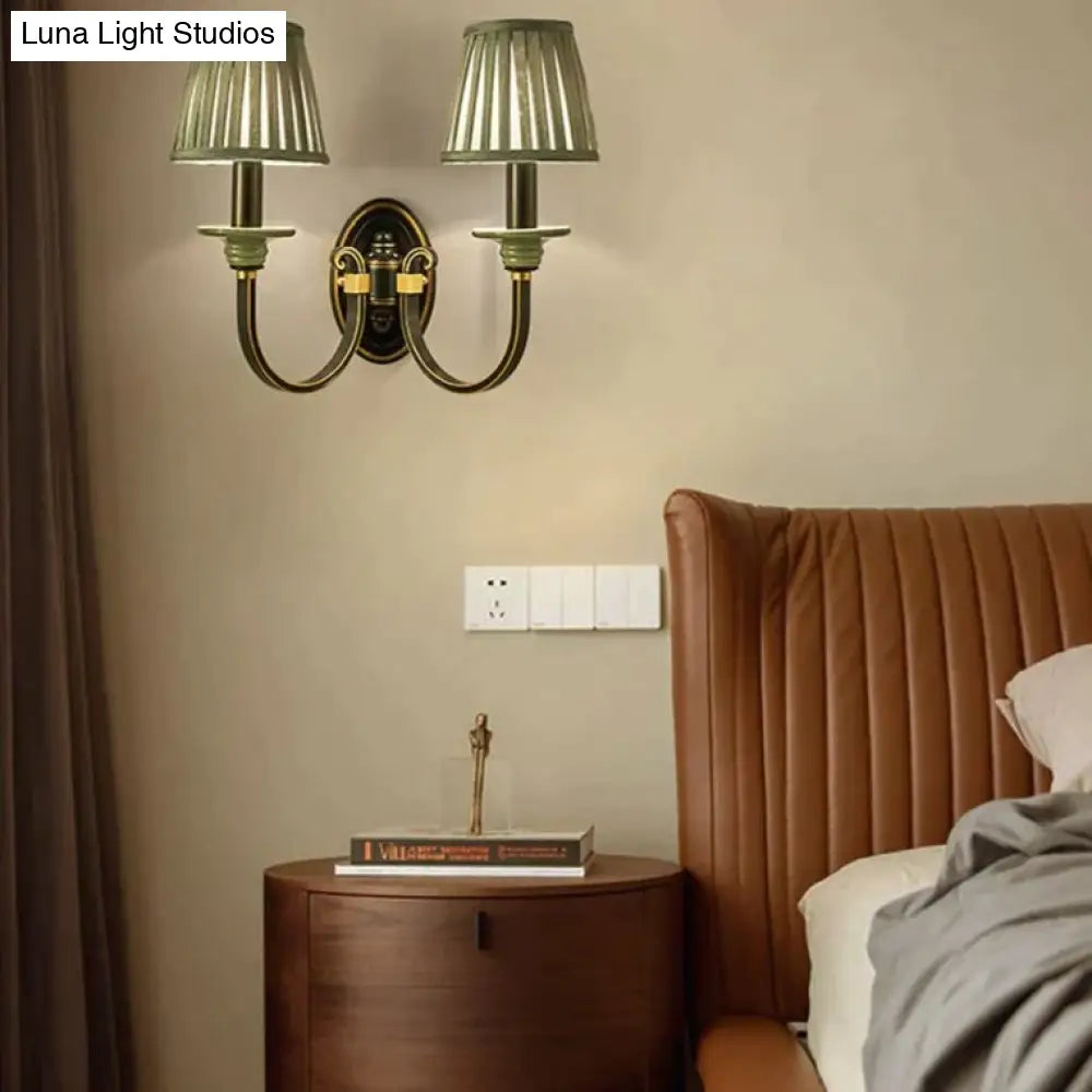 Retro Style Bedroom Bedside Lamp Full Copper Wall Lamp Copper Wall Lamps