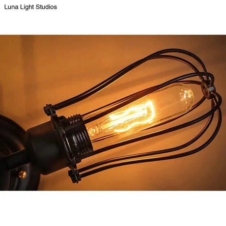 Retro Vintage Black 5 Lights Grln Ceiling E27 Lamp Fixtures For Home Bedroom/Living Room/Bar/Cafe